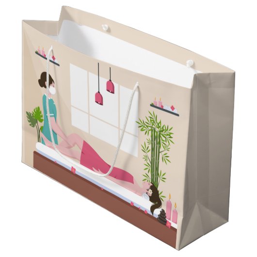 クールスパパーティー愛好家の追加文字 ラージペーパーバッグ (正面アングル)