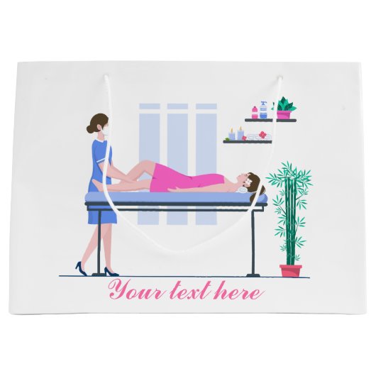 クールスパパーティー愛好家を追加文字ラージ抱き枕 ラージペーパーバッグ (正面)