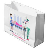 クールスパパーティー愛好家を追加文字ラージ抱き枕 ラージペーパーバッグ (正面アングル)