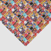 クールスーパーヒーローのタイル模様パーティー 薄葉紙 (詳細)