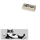 クールタキシード猫ゴム印 ラバースタンプ (押印)