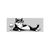 クールタキシード猫ゴム印 ラバースタンプ (インプリント)