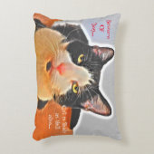 クールタキシード猫 アクセントクッション (正面(垂直))