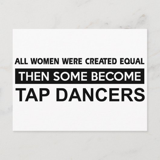 クールタップ踊りデザイン ポストカード (正面)