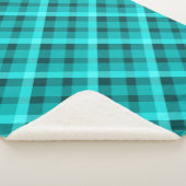 クールターコイズプエレガントライドラージシャーパブランケット シェルパブランケット (3/4)