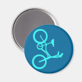 クールターコイズ自転車 マグネット (正面/裏面)