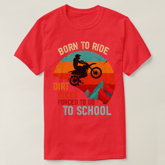 クールダート男性へバイク女子キッズモトクロスダートB Tシャツ (デザイン正面)