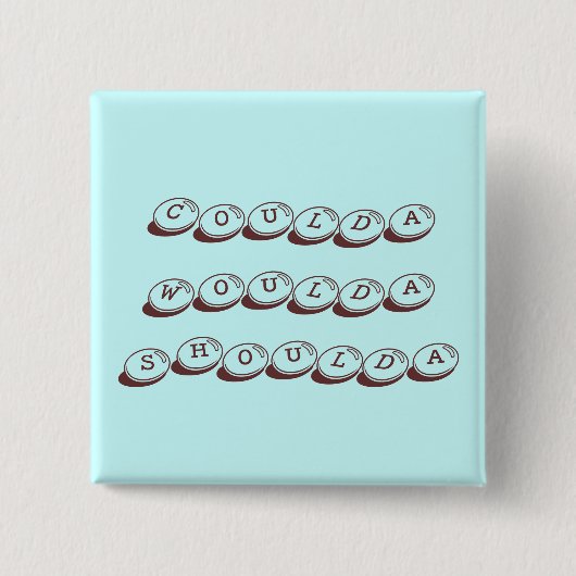 クールダ・ウールダ・ボタン 缶バッジ (正面)