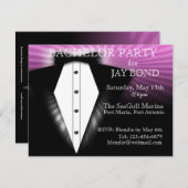 クールツキセドバチュラーパーティクール招待状 招待状 (正面/裏面)