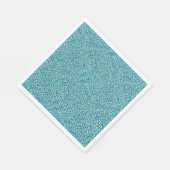 クールティール（緑がかった色）クロコダレアリゲータ爬虫様皮膚パターン スタンダードランチョンナプキン (角)