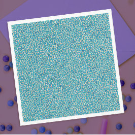 クールティール（緑がかった色）クロコダレアリゲータ爬虫様皮膚パターン スタンダードランチョンナプキン