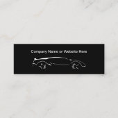 クールテーマ車のコンパクトスタイル名刺 スキニー名刺 (正面)