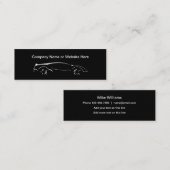 クールテーマ車のコンパクトスタイル名刺 スキニー名刺 (正面/裏面)