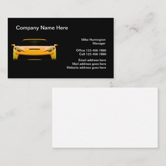 クールテーマ 名刺 (正面/裏面)