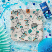 クールデュデスケーターパーティー紙プレート ペーパープレート (パーティー)