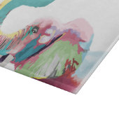 クールトレンディーカラフル象 カッティングボード (角)