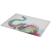 クールトレンディーカラフル象 カッティングボード (角)