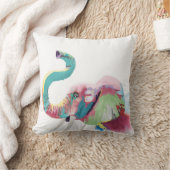 クールトレンディーカラフル象 クッション (ブランケット)