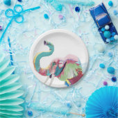 クールトレンディーカラフル象 ペーパープレート (パーティー)