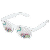 クールトレンディーカラフル象 レトロサングラス (アングル)