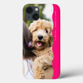 クールトレンディーピンクの波状エッジ1枚 Case-Mate iPhoneケース (裏面)