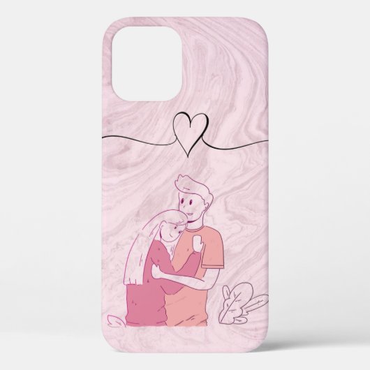 クールトレンディーピンクカップル Case-Mate iPhoneケース (裏面)