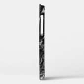 クールトレンディーブラック大理石ケースメイトiPhone Ca Case-Mate iPhoneケース (裏面 / 左)