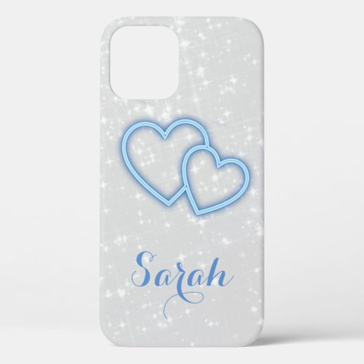 クールトレンディーブルーハートケース – メイトiPhoneケース Case-Mate iPhoneケース (裏面)