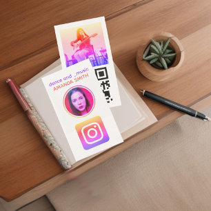 クールトレンディープロファイル写真instagramロゴ 名刺