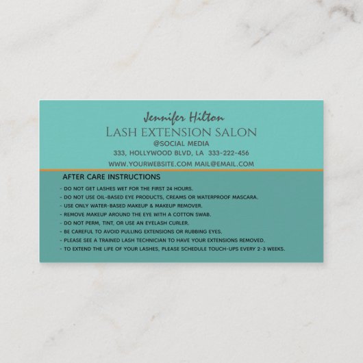 クールトレンディーレトロカラフルの後の消気に滅 名刺 (裏面)