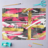 クールトレンディー抽象芸術のブ絵を描ラシ(ばちゃばちゃ)跳ねる 薄葉紙 (クラフト)