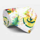 クールトレンディー水色ネオン(ばちゃばちゃ)跳ねる羽 ネクタイ (ロール)