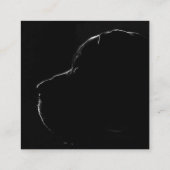 クールトレンディー赤と白立方 スクエア名刺 (裏面)