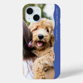 クールトレンディー青の波状端1枚の写真 Case-Mate iPhoneケース (裏面)