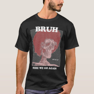 クールトレンディーBRUHデザインTシャツ Tシャツ