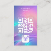 クールトレンディーinstagramプロファイル 名刺 (裏面)