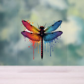 クールトンフライをカラフル絵を描ドラゴンフライ アクリルサイン (ニュートラル)