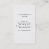 クールトンボ素朴イ自然 名刺 (裏面)