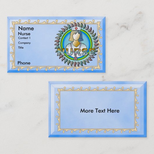 クールナース名前をカスタムする名刺 名刺 (正面/裏面)
