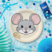 クールネズミマウス動物ペット漫画誕生日 ペーパープレート (パーティー)