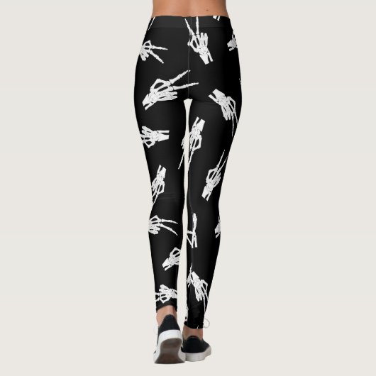 クールハロウィンの骨組み手 レギンス (裏面)