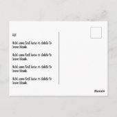 クールハロウィン幽霊のよく出るハウスパンプキンコスチュームパーティー ポストカード (裏面)