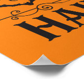 クールハロウィン黒猫の詩パーティー ポスター (角)