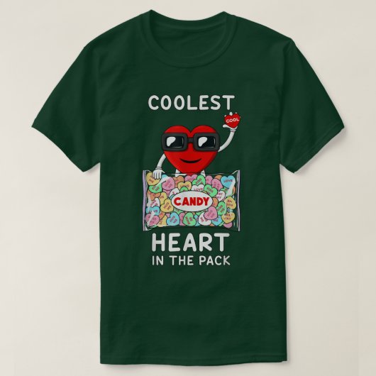 クールハートおもしろいValentines Day Tod Tシャツ (デザイン正面)