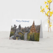 クールバイキング時代クリスマスグリーティングカード！ カード (黄色い花)