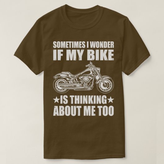 クールバイクのデザイン時に私の疑問に思BIKをもし作成する Tシャツ (デザイン正面)