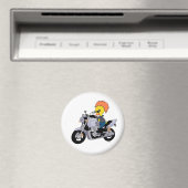 クールバイクもしくは自転車に乗る人 マグネット (インサイチュ (食洗機))
