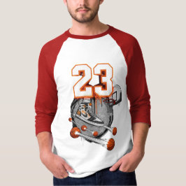 クールバスケットシューズ23 スポーティラグランTEE Tシャツ