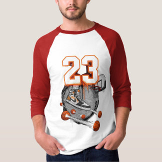 クールバスケットシューズ23 スポーティラグランTEE Tシャツ