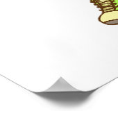 クールバナナハローサマーおもしろいトロピカルフルーツ ポスター (角)